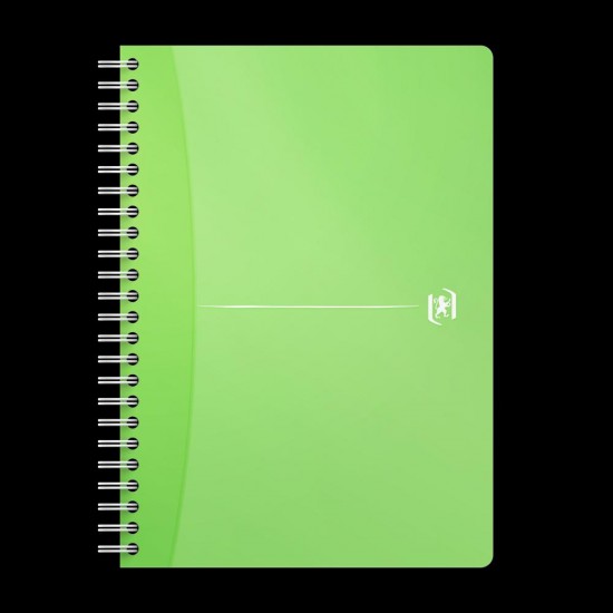 Caiet Organizator Oxford Office My Colours, A5 90f, Hartie Optik 90g/mp, Spira Dubla, Scribzee, Coperta Pp, Ecolabel, Margini Duble Si Antet, Dictando, Diverse Culori