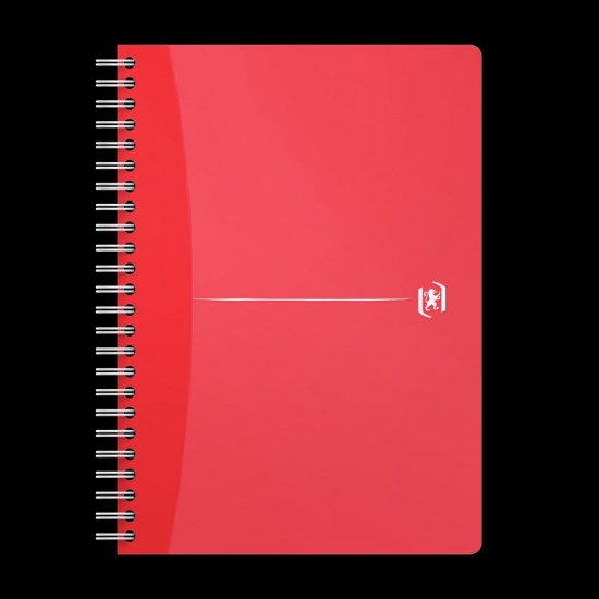 Caiet Organizator Oxford Office My Colours, A5 90f, Hartie Optik 90g/mp, Spira Dubla, Scribzee, Coperta Pp, Ecolabel, Margini Duble Si Antet, Dictando, Diverse Culori