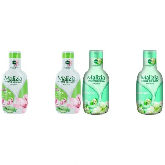 Pachet Promo: 2x Spumant De Baie Maliziacu Aloe & Magnolia 1l + 2x Spumant De Baie Malizia Cu Mosc Alb 1l