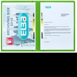 Dosar Sina Elba Smart A4, Mecanism Dublu De Arhivare, Sina Dreapta/stanga, Carton 320g/mp, Blue Angel, Capacitate 200 File, Culoare Verde