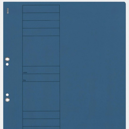 Dosar Cu Capse Elba Smart Eyelet A4 1/1, Carton Manila 250g/mp, Culoare Albastru