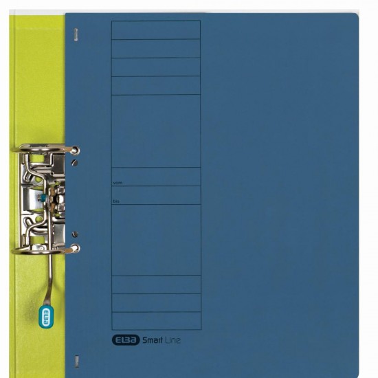 Dosar Cu Capse Elba Smart Eyelet A4 1/1, Carton Manila 250g/mp, Culoare Albastru