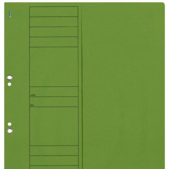 Dosar Cu Capse Elba Smart Eyelet A4 1/2, Carton Manila 250g/mp, Culoare Verde