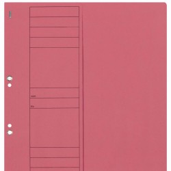 Dosar Cu Capse Elba Smart Eyelet A4 1/2, Carton Manila 250g/mp, Culoare Rosu