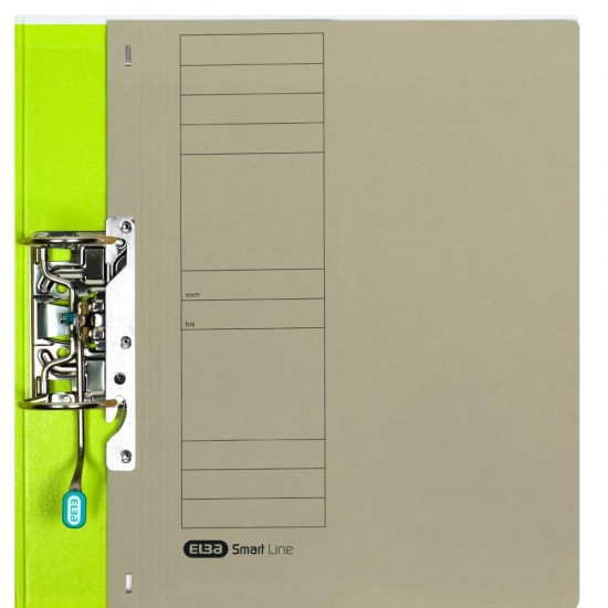 Dosar Incopciat Elba Smart A4 1/1, Carton Manila 250g/mp, Blue Angel, Capacitate 200 File, Culoare Gri