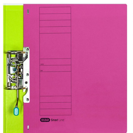 Dosar Incopciat Elba Smart A4 1/1, Carton Manila 250g/mp, Blue Angel, Capacitate 200 File, Culoare Rosu