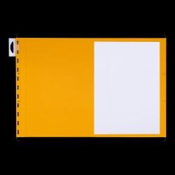 Dosar Suspendat Simplu Elba Ultimate A4, Carton 240g/mp, Blue Angel, Capacitate 330 File, Culoare Galben