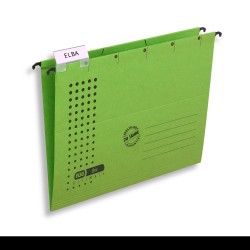 Dosar Suspendat Simplu Elba Ultimate A4, Carton 240g/mp, Blue Angel, Capacitate 330 File, Culoare Verde