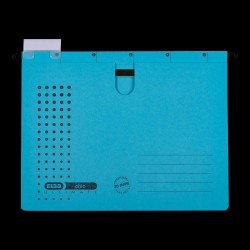 Dosar Suspendat Cu Sina Elba Ultimate A4, Carton 240g/mp, Blue Angel, Capacitate 200 File, Orificiu Deget Pentru Manevrare, Porteticheta, Culoare Albastru