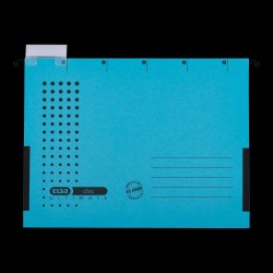 Dosar Suspendat Cu Burduf Elba Ultimate A4, Carton 240g/mp, Blue Angel, Capacitate 330 File, Porteticheta, Culoare Albastru