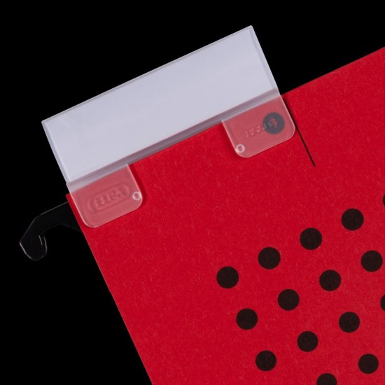 Dosar Suspendat Cu Burduf Elba Ultimate A4, Carton 240g/mp, Blue Angel, Capacitate 330 File, Porteticheta, Culoare Rosu