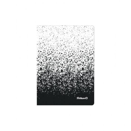 Caiet A6 Color Edition 80 File, Hartie 70g/mp, Patratele, Culoare Alb/negru