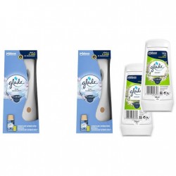 Pachet Promo: 2x  Odorizant De Camera Glade Aparat & Rezerva Clean Linen 269 Ml + 2x Gel Odorizant Glade Lacrimioare 150 G