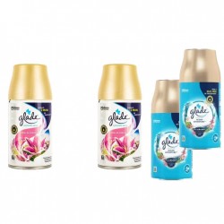 Pachet Promo: 2x Glade Odorizant Spray Rezerva Floral Blossom 269ml +  2x Glade Odorizant Spray Rezerva Ocean 269ml