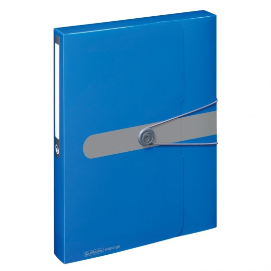 Mapa Pp A4 40mm Eotg Inchidere Buton Cu Elastic, Albastru Opac