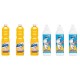 Pachet Promo: 3x Solutie Pardoseli Asevi 1l Ceara + 3x Asevi Odorizant Lichid 24h Wc Clasic 200ml