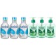 Pachet Promo: 3x Sapun Lichid Malizia Ceai Verde Si Menta 300 Ml + 3x Spumant De Baie Malizia Milk Cream 1l