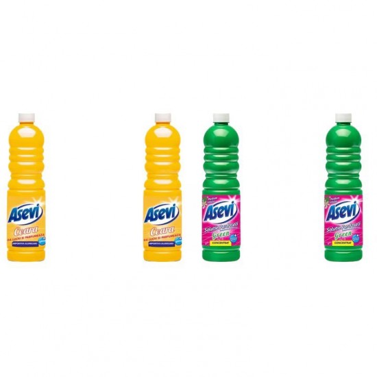Pachet Promo: 2x Solutie Pardoseli Asevi 1l Ceara + 2x Solutie Pardoseli Asevi 1l Green