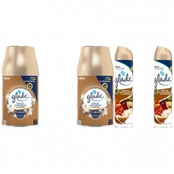 Pachet Promo: 2x Glade Odorizant Spray Rezerva Sandalwood&jasmine 269ml + 2x Glade Odorizant Spray Sandalwood & Jasmine 300ml
