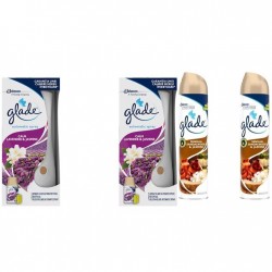 Pachet Promo: 2x Odorizant De Camera Glade Aparat & Rezerva Lavander & Jasmine 269ml + 2x Glade Odorizant Spray Sandalwood & Jasmine 300ml