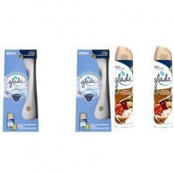 Pachet Promo: 2x Odorizant De Camera Glade Aparat & Rezerva Clean Linen 269 Ml + 2x Glade Odorizant Spray Sandalwood & Jasmine 300ml