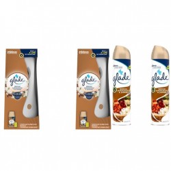 Pachet Promo: 2x Odorizant De Camera Glade Aparat & Rezerva Sandalwood & Jasmine 269ml + 2x Glade Odorizant Spray Sandalwood & Jasmine 300ml