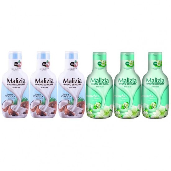 Pachet Promo: 3x Spumant De Baie Malizia Latte Di Cocco 1l + 3x Spumant De Baie Malizia Cu Mosc Alb 1l