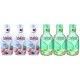 Pachet Promo: 3x Spumant De Baie Malizia Latte Di Cocco 1l + 3x Spumant De Baie Malizia Cu Mosc Alb 1l