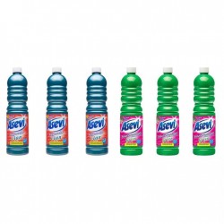 Pachet Promo: 3x Solutie Pardoseli Asevi 1l Cian + 3x Solutie Pardoseli Asevi 1l Green