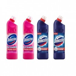 Pachet Promo: 2x Domestos Pink 750 Ml + 2x Domestos Original 750 Ml