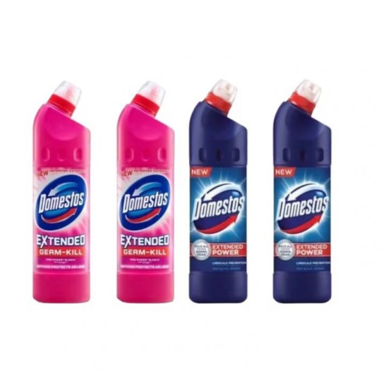 Pachet Promo: 2x Domestos Pink 750 Ml + 2x Domestos Original 750 Ml