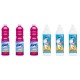 Pachet Promo: 3x Solutie Pardoseli Asevi 1l Mio + 3x Asevi Odorizant Lichid 24h Wc Clasic, 200ml