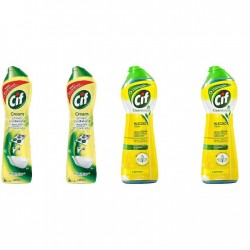 Pachet Promo: 2x Solutie Cif Cream Lemon 500 Ml + 2x Cif Cream Lemon 300 Ml