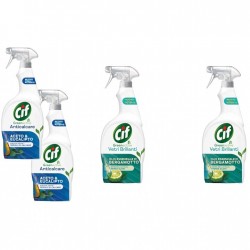 Pachet Promo: 2x Cif Spray Otet Si Eucalipt 650 Ml + 2x Cif Vetri Briliant Bergamota 650 Ml