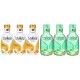 Pachet Promo: 3x Spumant De Baie Malizia Cu Miere Si Ghimbir 1l + 3x Spumant De Baie Malizia Cu Mosc Alb 1l