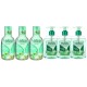 Pachet Promo: 3x Sapun Lichid Malizia Ceai Verde Si Menta 300 Ml + 3x Spumant De Baie Malizia  Cu Mosc Alb 1l
