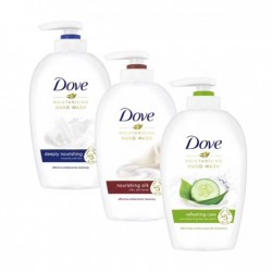 Pachet Promo: Sapun Lichid Dove Original 250 Ml + Sapun Lichid Dove N\ourishing Silk 250 Ml + Sapun Lichid Dove Go Fresh 250 Ml