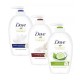 Pachet Promo: Sapun Lichid Dove Original 250 Ml + Sapun Lichid Dove N\ourishing Silk 250 Ml + Sapun Lichid Dove Go Fresh 250 Ml