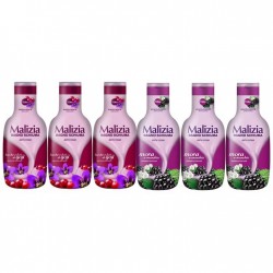Pachet Promo: 3x Spumant De Baie Malizia Cu Goji Si Flori De Goji 1l + 3x Spumant De Baie Malizia Cu Mure Mora 1l