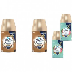 Pachet Promo: 2x Glade Odorizant Spray Rezerva Sandalwood&jasmine 269ml + 2x Glade Odorizant Spray Rezerva Exotic Tropical Blossoms 269ml