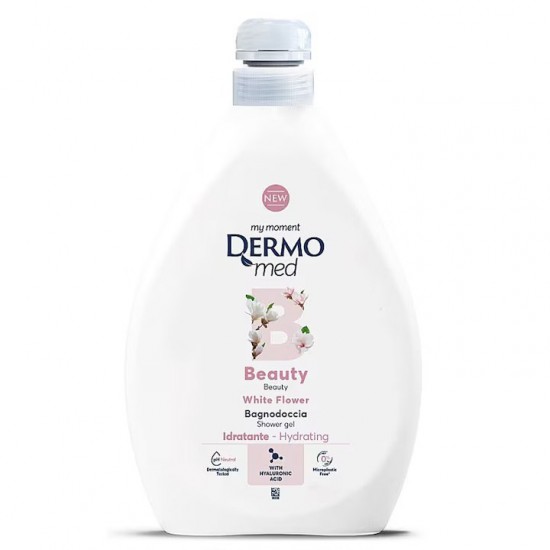 Pachet Promo: 2x Gel De Dus Dermomed Lime 1 L + 2x Gel De Dus Dermomed White Flower 1 L