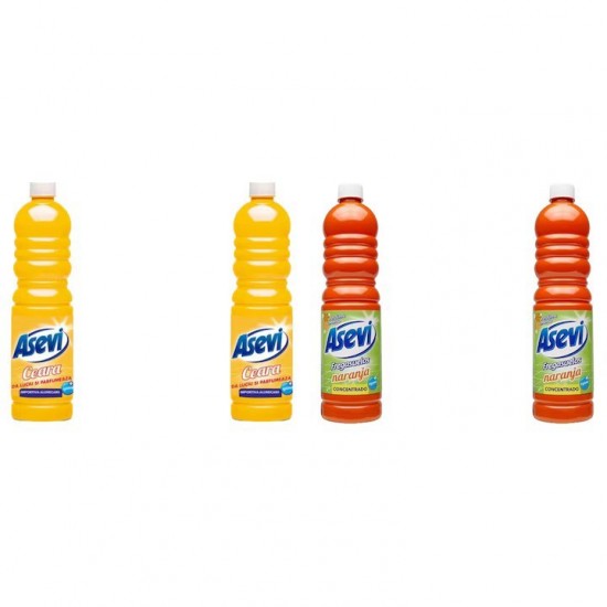 Pachet Promo: 2x Solutie Pardoseli Asevi 1l Ceara + 2x Solutie Pardoseli Asevi 1l Portocala
