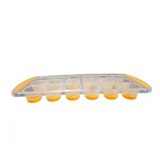 Tava din Plastic si Silicon pentru Cuburi de Gheata, 18 de Forme, Culoare Multicolora