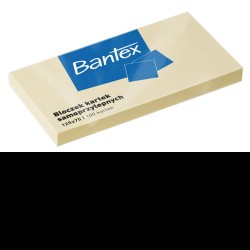 Bloc Notite Adezive Bantex Post It, 125x75mm, 100 File, Culoare Galben
