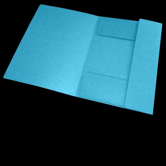 Dosar Mapa Oxford Topfile A4, Capacitate 200 File, Inchidere Cu Elastic, Pefc, 3 Clape, Index, Culoare Turcoaz