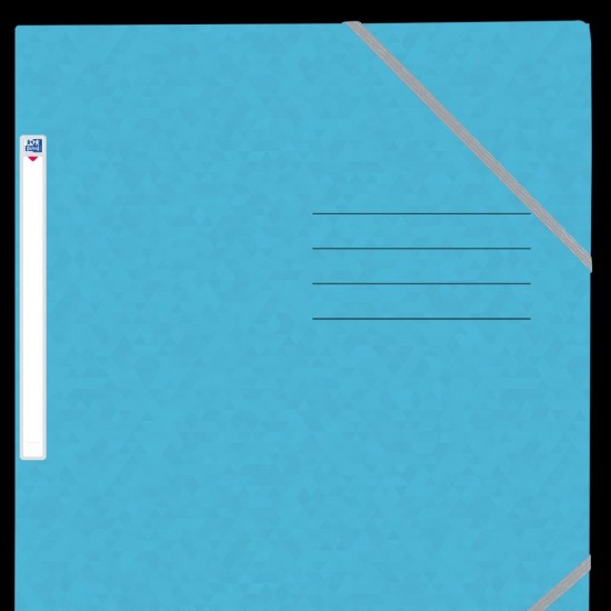 Dosar Mapa Oxford Topfile A4, Capacitate 200 File, Inchidere Cu Elastic, Pefc, 3 Clape, Index, Culoare Turcoaz