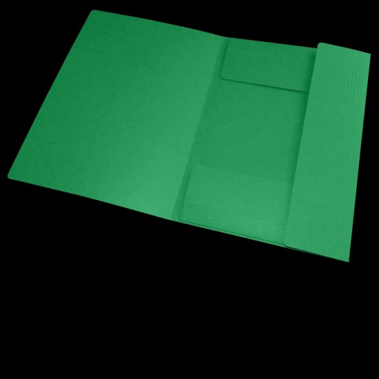 Dosar Mapa Oxford Topfile A4, Capacitate 200 File, Inchidere Cu Elastic, Pefc, 3 Clape, Index, Culoare Verde