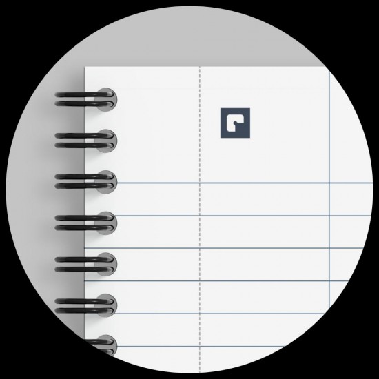 Caiet Oxford Origins, A4+ 70 File, Hartie Optik 90g/mp, Spira Dubla, Scribzee, Ecolabel, Coperta Plastifiata Flexibila, Microperforatii, Margini Liniate, Pagina Info Personale, Dictando, Culoare Negru