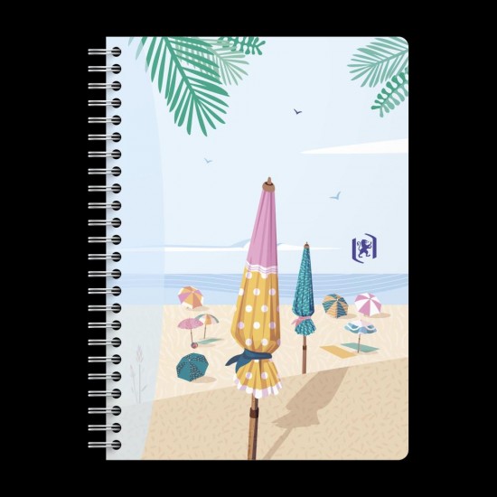Caiet Oxford Horizons, A5 60f, Hartie Optik 90g/mp, Spira Dubla, Scribzee, Ecolabel, Coperta Flexibila, Pagina Info Personale, Patratele, Motive Diverse