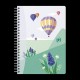 Caiet Oxford Horizons, A5 60f, Hartie Optik 90g/mp, Spira Dubla, Scribzee, Ecolabel, Coperta Flexibila, Pagina Info Personale, Patratele, Motive Diverse